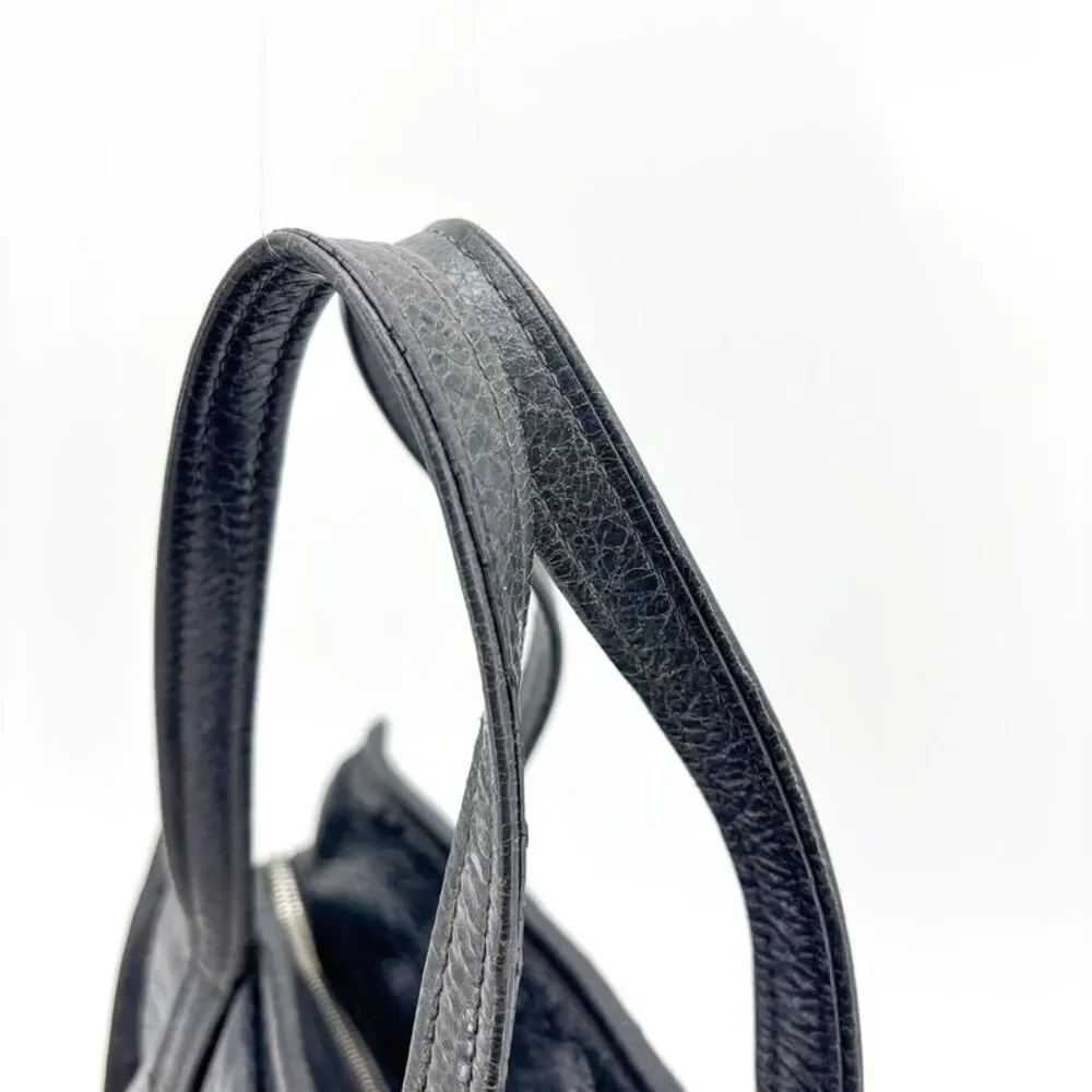 Balenciaga Papier A4 Zip Around Tote Bag Black
